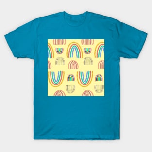 Boho Rainbows canary yellow T-Shirt